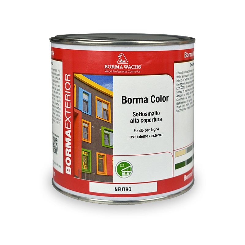 Borma Color High Coverage Undercoat Enamel Βελατούρα Διαλύτου Υψηλής Καλυπτικότητας Λευκή