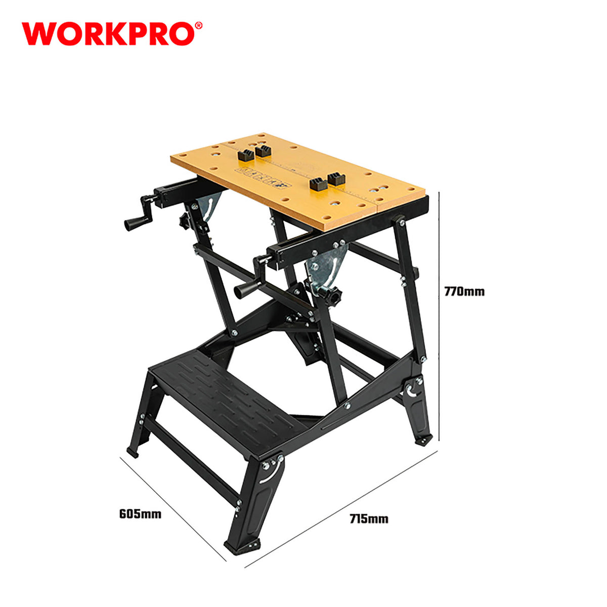WorkPro WP289027 Πάγκος Eργασίας Φορητός Μεταλλικός Πτυσσόμενς (Profi)