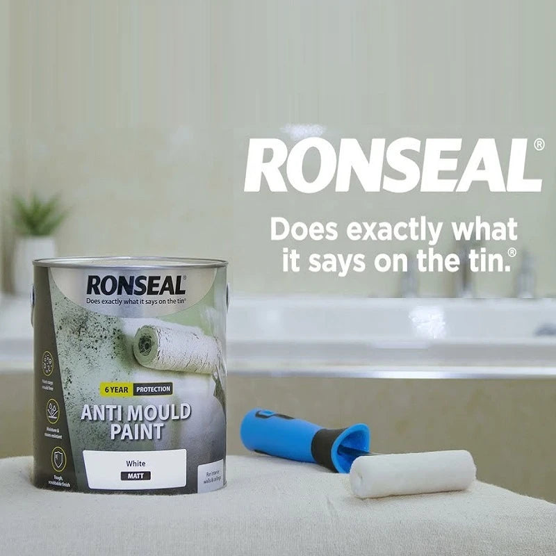 Ronseal 6 Years Anti Mould Paint Αντιμουχλικό Χρώμα Λευκό ΜΑΤ 750ml