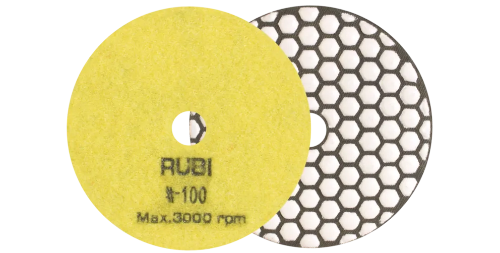 Rubi Δίσκος Λείανσης Δομικών Υλικών Διαμαντέ Velcro P100 Φ100