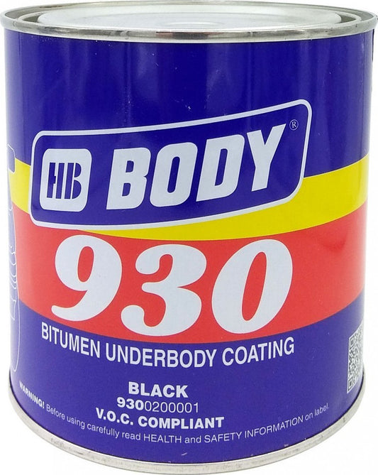 HB Body 930 Υποδαπέδια Προστασία Λαστιχομαστίχη Πίσσας Επαγγελματικής Χρήσης Μαύρη (Δεν Βάφεται)