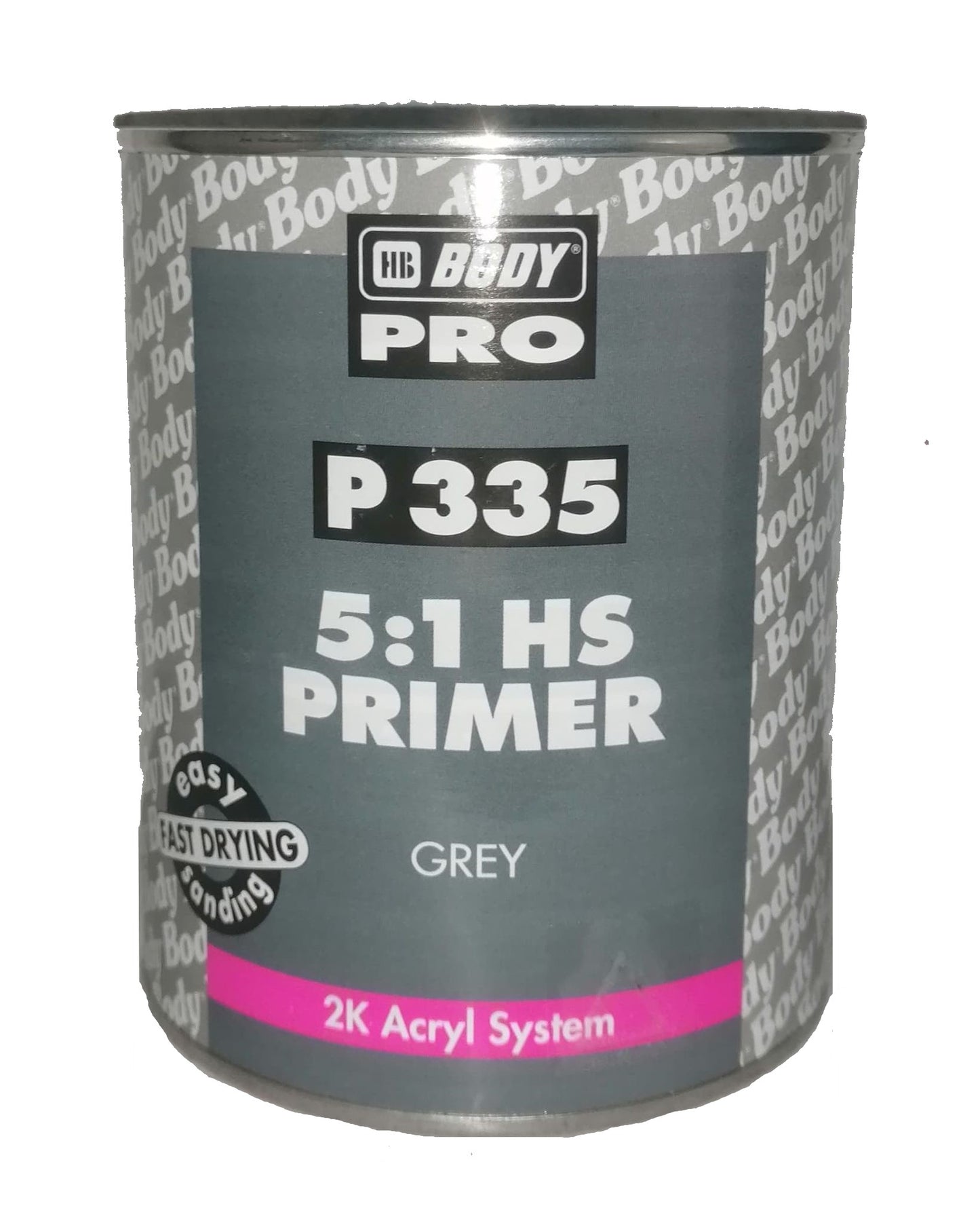 HB Body P335 5:1 HS Ακρυλικό Γεμιστικό Αστάρι Γκρι 1lt