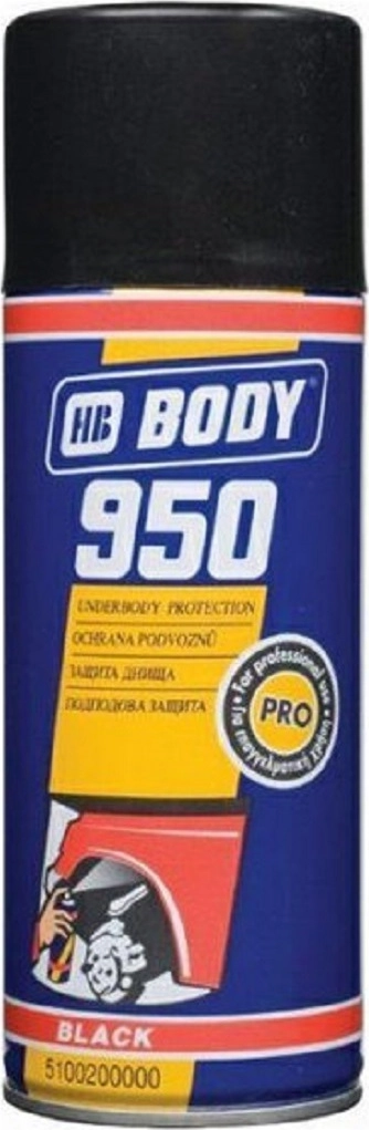 HB Body 950 Πίσσα Υποδαπέδια Προστασία Επαγγελματικής Χρήσης σε Μαύρο Spray 400ml