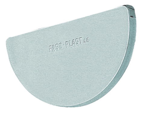 Fasoplast Εξαρτήματα Ανοιχτής Υδροροής (Λούκι) PVC Φ125 Γκρι
