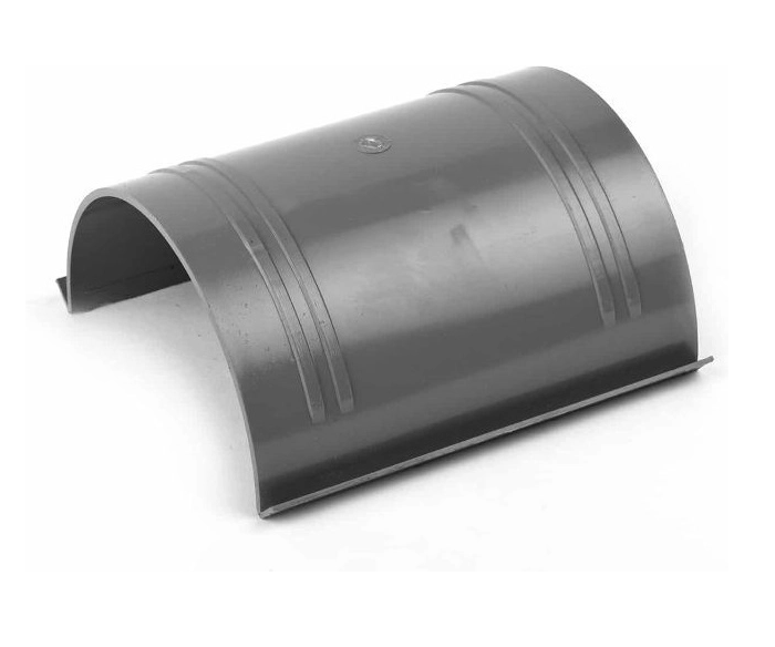 Fasoplast Εξαρτήματα Ανοιχτής Υδροροής (Λούκι) PVC Φ125 Γκρι
