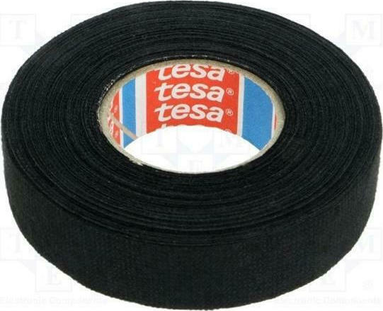 Tesa 51608 Vlies Ταινία Υφασμάτινη Μαύρη 19mm 15m