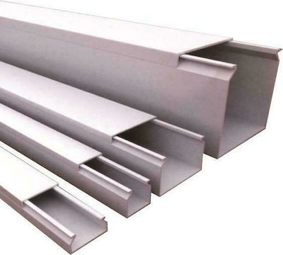 Κανάλι Βιδωτό Πλαστικό Λευκό 2m