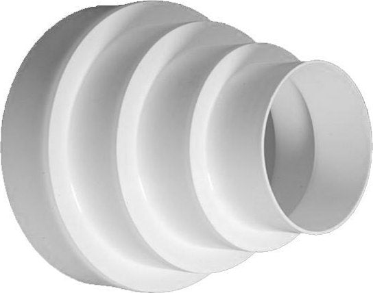 Europlast Συστολή Αεραγωγών PVC Λευκή Φ80-Φ100-Φ120-Φ125-Φ150