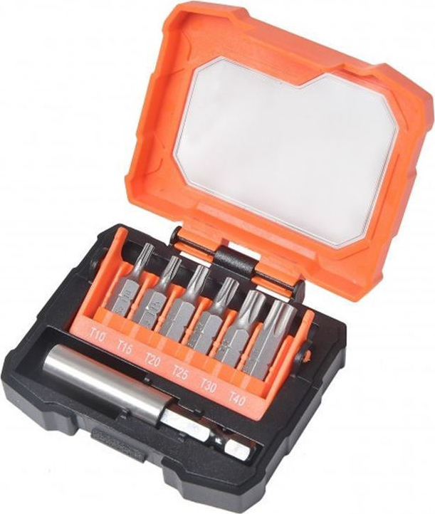 Tactix 452003 Μύτες Torx Σετ με Μαγνητικό Αντάπτορα 7τμχ