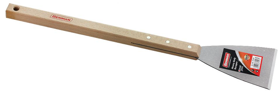 Benman 70496 Ξύστρα Σπάτουλα 100mm με Μακρυά Ξύλινη Λαβή 480mm