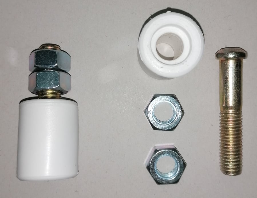 Οδηγός Συρόμενης Πόρτας Πλαστικός Φ30*38mm Σπείρωμα Βίδας Μ12