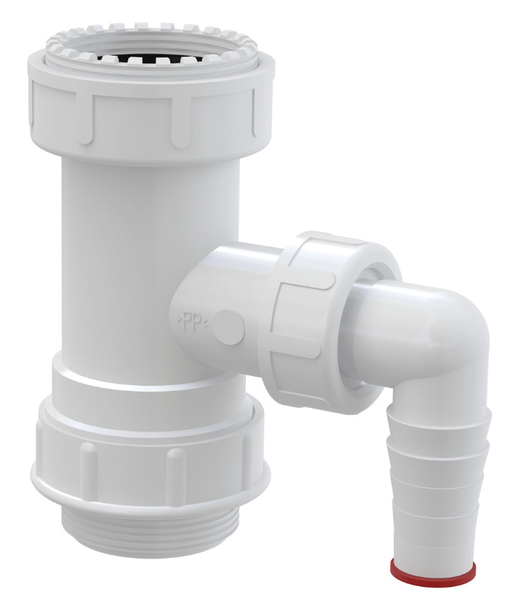 AlcaPlast Εξαγωγή Πλυντηρίου Γωνία 1+1/2"