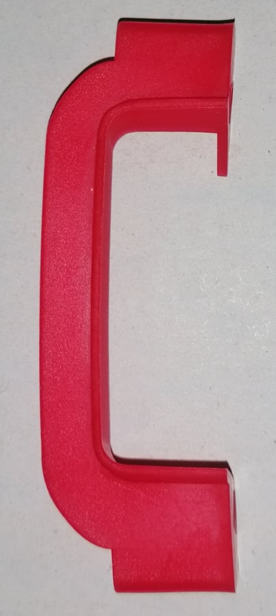 Viovas Πλαϊνό Πέλμα Σκαλοπατιού Πλαστικό Κόκκινο 78mm