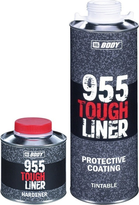 HB Body 955 Tough Liner Προστατευτικη Επίστρωση Πιστολιού 600ml + Hardener Σκληρυντής 200ml