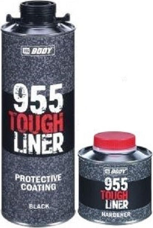 HB Body 955 Tough Liner Προστατευτικη Επίστρωση Πιστολιού 600ml + Hardener Σκληρυντής 200ml