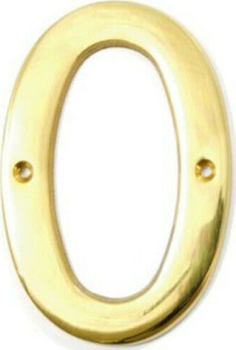 F.F.Group Αριθμοί Σπιτιών Ορειχάλκινοι 10cm (Με 2 Τρύπες για Βίδες)