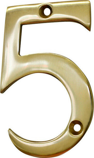 F.F.Group Αριθμοί Σπιτιών Ορειχάλκινοι 10cm (Με 2 Τρύπες για Βίδες)