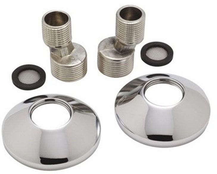 Ροζέτες Νίκελ & Ορειχάλκινα Ζήτα-Σίγμα Μπαταριών 1/2"-3/4" (Σετ 2 τμχ)