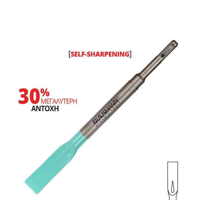 Krausmann AC13383 Καλέμι SDS-PLUS με Ραβδώσεις και Φινίρισμα Αμμοβολής 20*250mm