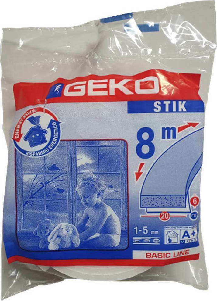 Geko Αεροστόπ Ταινία Παραθύρων Αφρώδες Λευκό
