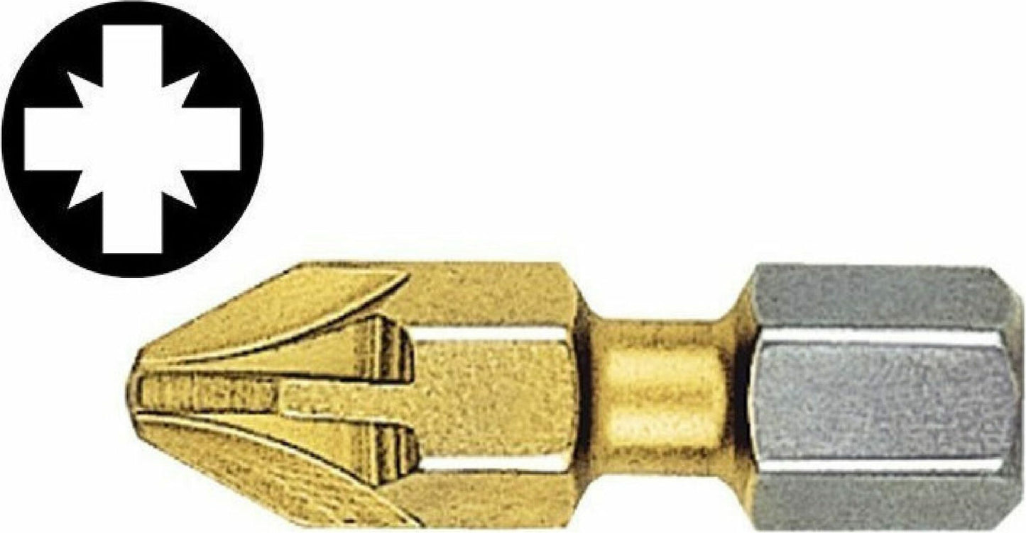 Witte Μύτη Κατσαβιδιού Τιτανίου Pozidriv 1/4"