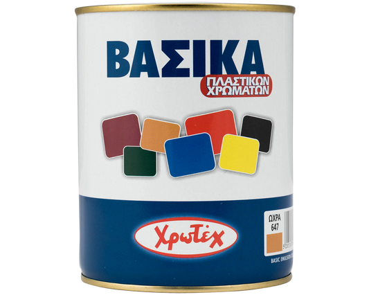 Χρωτέχ Βασικό Πλαστικό Χρώμα ΜΑΤ 750ml