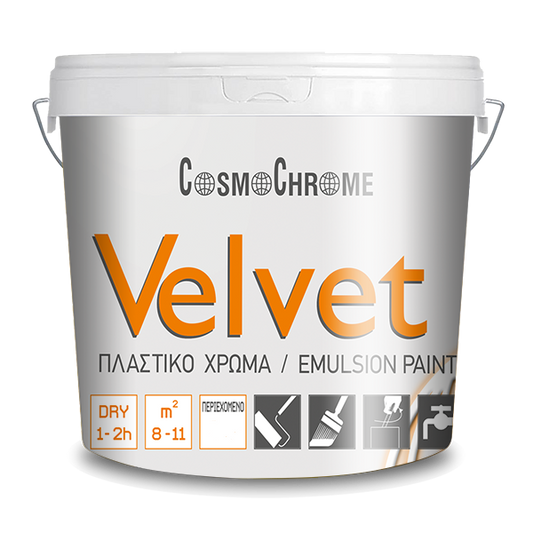 CosmoChrome Velvet Πλαστικό Χρώμα Λευκό ΜΑΤ