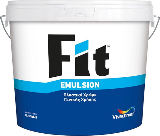 Vivechrom Fit Emulsion Πλαστικό Χρώμα Γενικής Χρήσης Λευκό Ματ