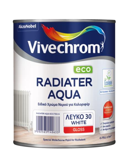 Vivechrom Radiater Aqua Χρώμα Νερού για Καλοριφέρ Λευκό 750ml