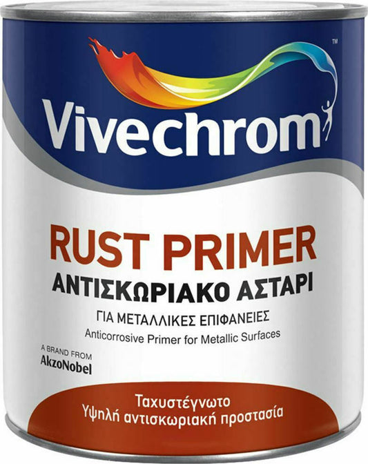 Vivechrom Rust Primer Αντισκωριακό Αστάρι για Μεταλλικές Επιφάνειες ΜΑΤ