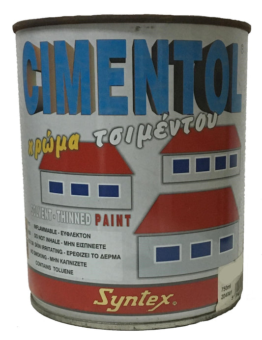 Syntex Cimentol Χρώμα Τσιμέντου Διαλύτου Αλουμίνιο
