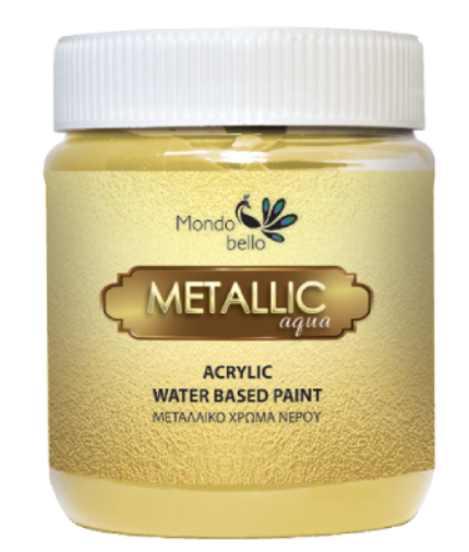 Mondo Bello Metallic Aqua Μεταλλικό Χρώμα Νερού 250ml
