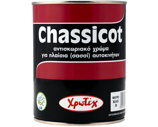 Χρωτέχ Chassicot Αντισκωριακό Χρώμα για Σασί Αυτοκινήτων ή Μεταλλικές Επιφάνειες Satin