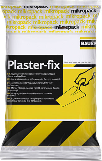 Bauer Plaster-Fix Ταχύπηκτος Επισκευαστικός Ρητινούχος Σοβάς Λευκός 5kg