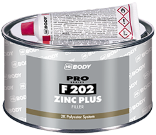 HB Body F202 Zinc Plus Πολυεστερικός Στόκος για Γαλβάνι και Αλουμίνιο Μπεζ 1,8kg