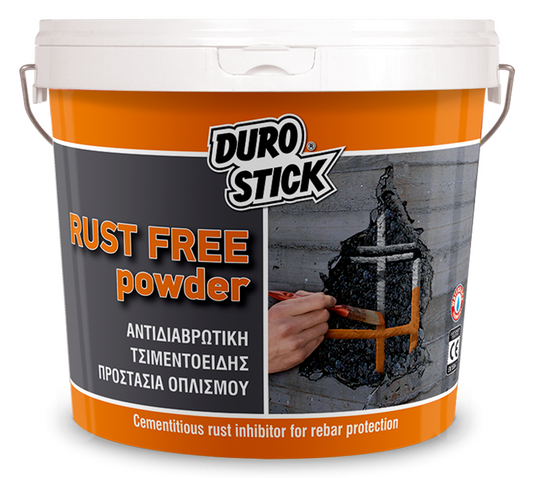 Durostick Rust Free Powder Αντιδιαβρωτική Τσιμεντοειδής Προστασία Οπλισμού Κεραμιδί 1kg