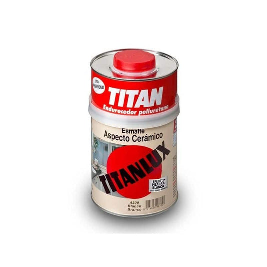 Titan Σμάλτο Μπανιέρας 2 Συστατικών Λευκό Γυαλιστερό (750ml+250ml)