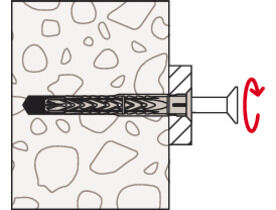 Fischer 540116 Στήριγμα Πλαισίων SxRL 8x120