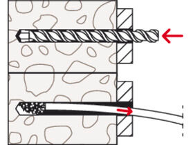 Fischer 540116 Στήριγμα Πλαισίων SxRL 8x120