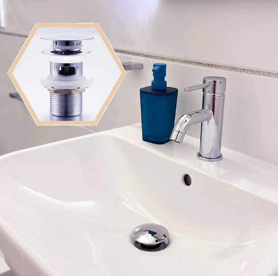 Βαλβίδα Νιπτήρα Μεγάλη Πατητή 1+1/4" Φ65mm