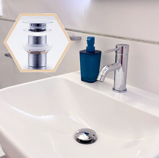 Βαλβίδα Νιπτήρα Μεγάλη Πατητή 1+1/4" Φ65mm