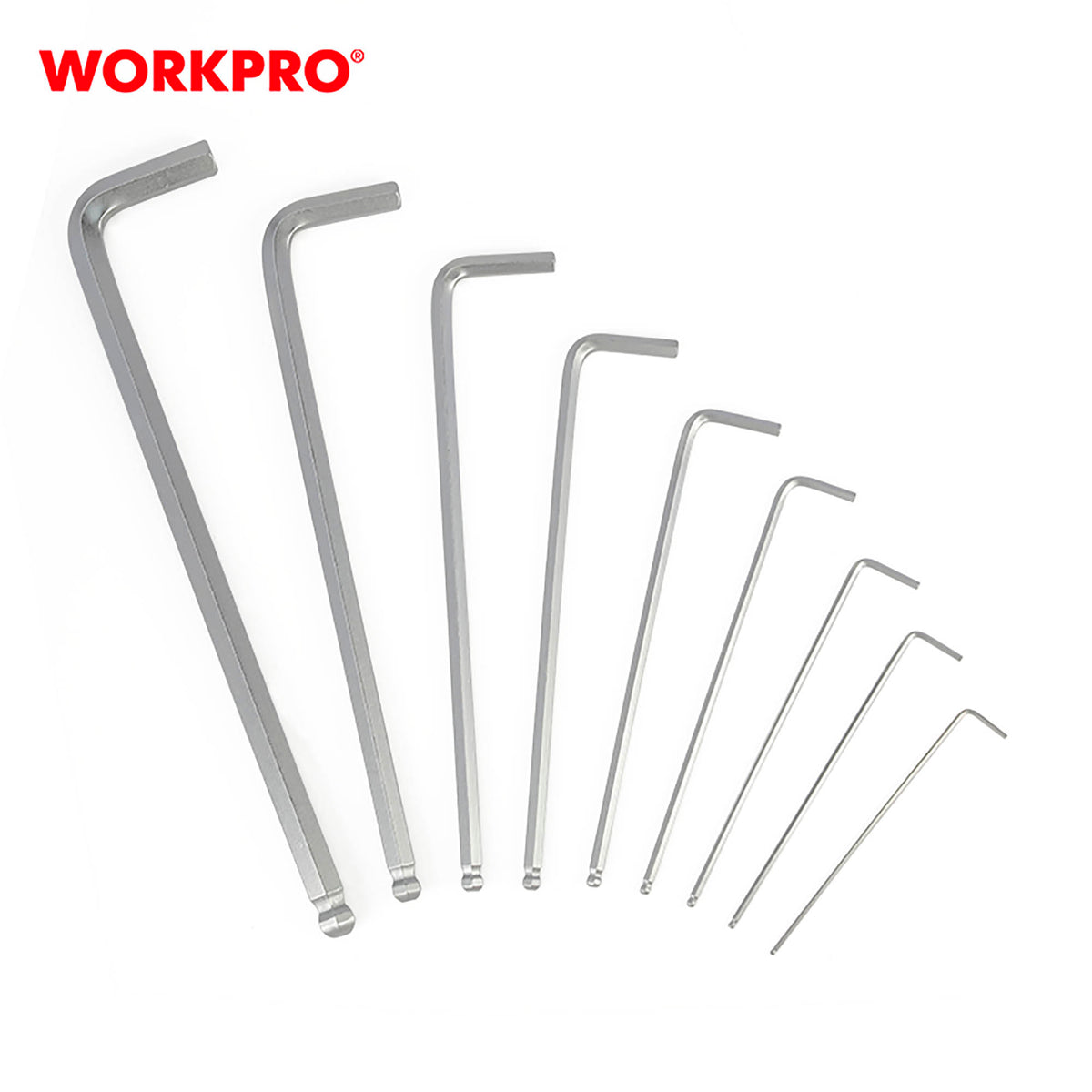 Workpro WP222007 Κλειδιά Άλλεν Μπίλιας Σετ 1.5-10 (9 τμχ)