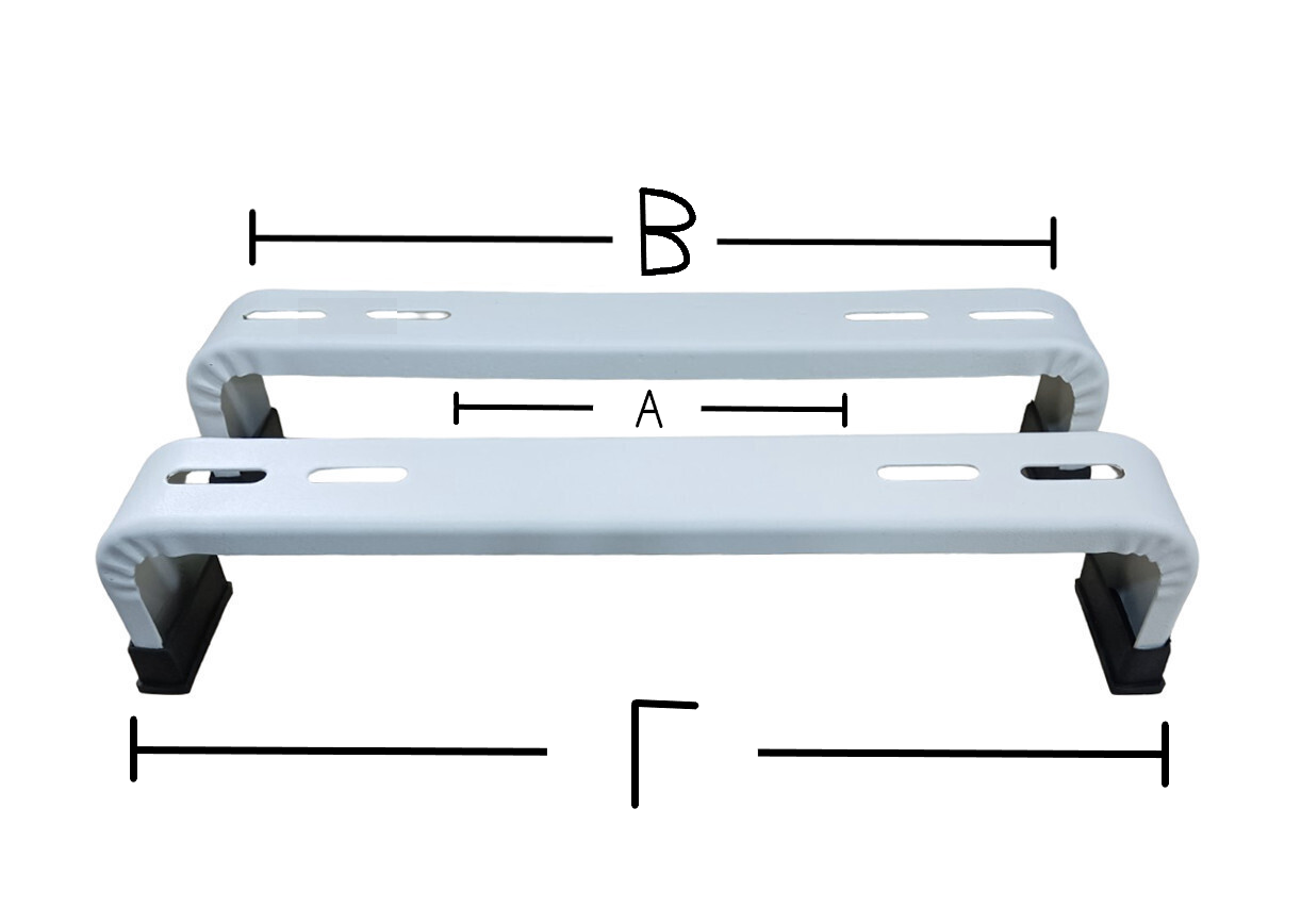 Βάση Μονάδας Κλιματιστικού Δαπέδου 42*5cm (Ύψος 9cm) με Μαύρες Λαστιχένιες Βάσεις (Ζεύγος)