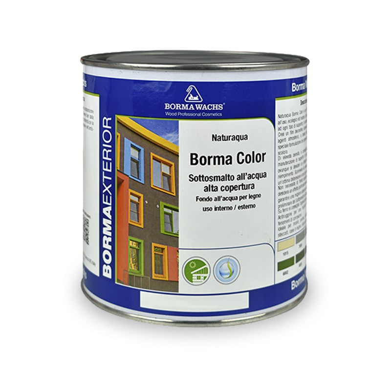 Borma Color High Coverage Waterbased Undercoat Enamel Βελατούρα Νερού Υψηλής Καλυπτικότητας Λευκή