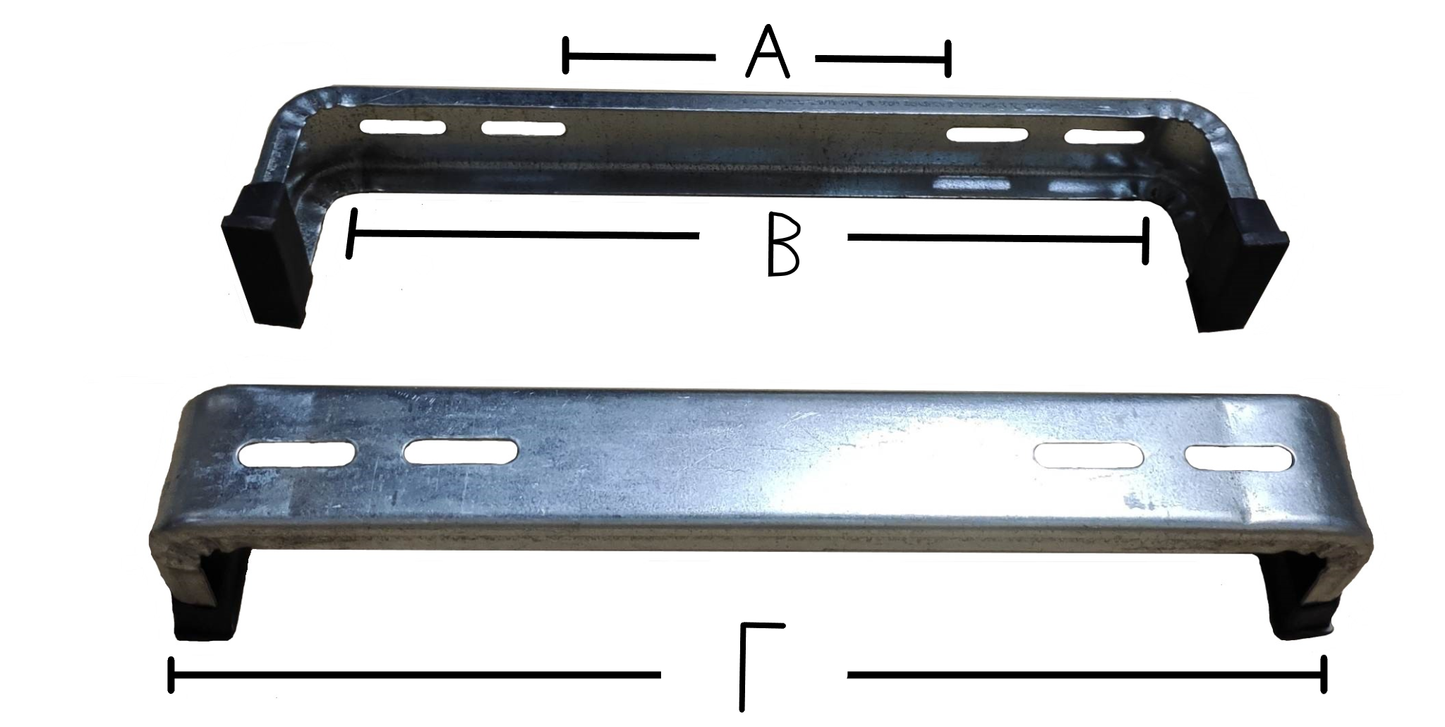 Βάση Μονάδας Κλιματιστικού Δαπέδου 42*5cm (Ύψος 9cm) με Μαύρες Λαστιχένιες Βάσεις (Ζεύγος)