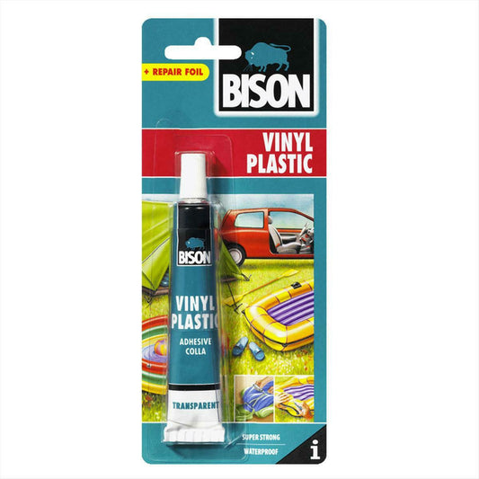 Bison Vinyl Plastic Κόλλα για Μαλακό-Εύκαμπτο PVC Διάφανη 25ml