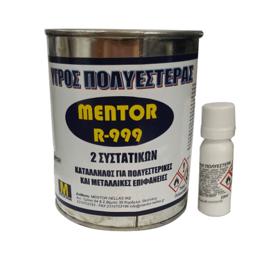 Mentor R-999 Υγρός Θιξοτροπικός Πολυεστέρας 750ml με Καταλύτη 10ml