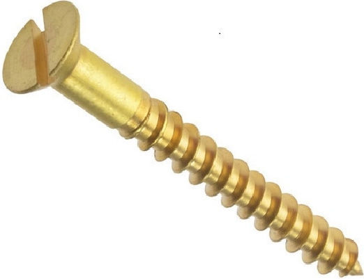 Ξυλόβιδα Χρυσή Ίσιο Κεφάλι 4x30mm (90 τμχ)