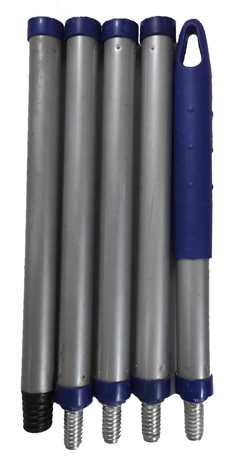 Κοντάρι Σκούπας Χοντρό Βίδωμα Μεταλλικό Διαιρούμενο 5τμχ 125cm