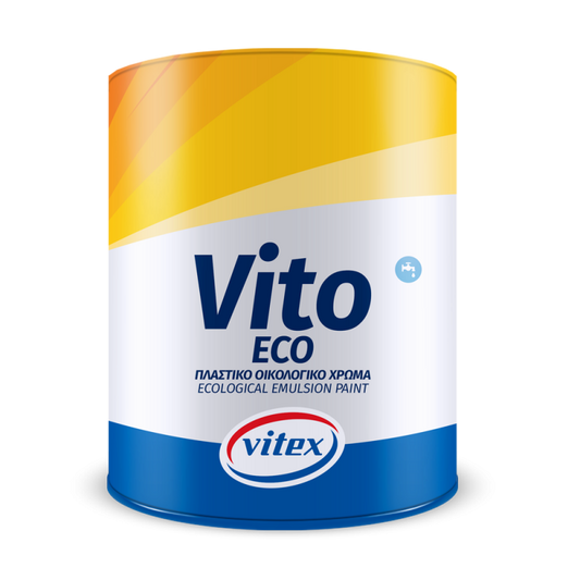 Vitex Vito Eco Οικολογικό Πλαστικό Χρώμα για Εσωτερική Χρήση Λευκό ΜΑΤ